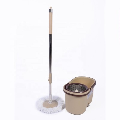 magic spin mop 360 with microfiber refill and stainless rotating twisted pole  Durable Magic mop 360, with bucket and 2 heads